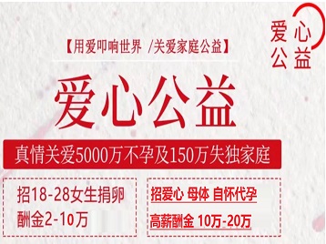 赛罕捐卵助孕生子 爱心志愿者招募